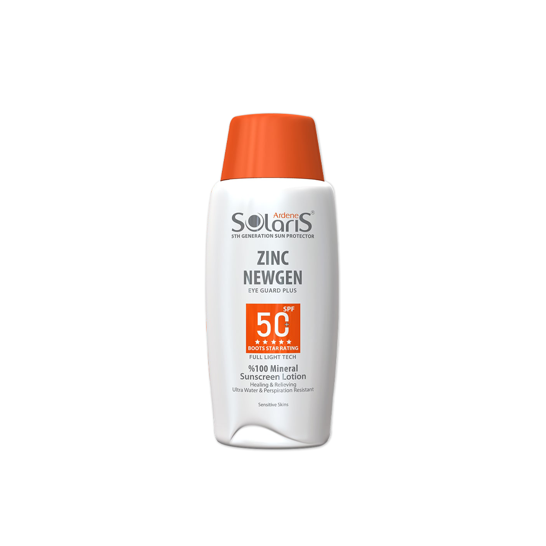 آردن سولاریس- ZINC NEWGEN ضد آفتاب لوسیون فیزیکال SPF50 التیام بخش پوست حساس	