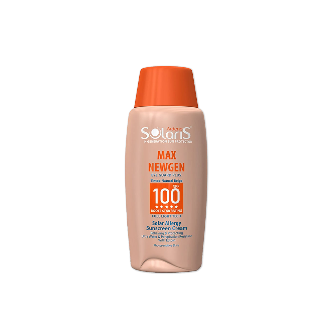 آردن سولاریس _MAX NEWGEN ضدآفتاب SPF100 _پوست های حساس به آفتاب _رنگی بژ طبیعی	