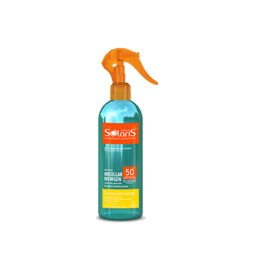 آردن سولاریس UV micellar NEWGEN ضدآفتاب لوسیون دو فازی Spf50 فاقد چربی	