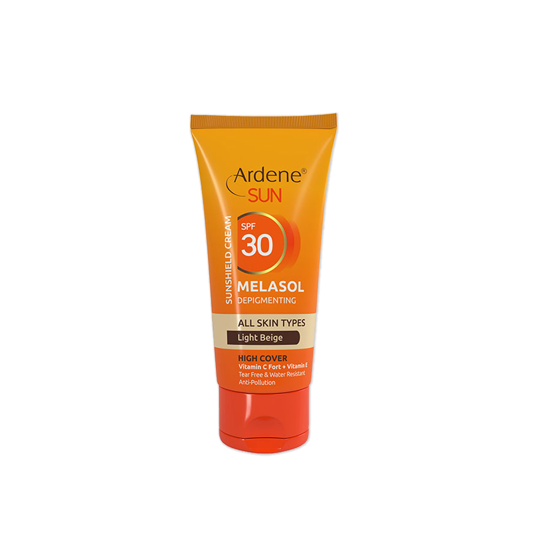 آردن سان - کرم ضد آفتاب Melasol SPF30 ضد لک با پوشش بالا -بژ روشن 