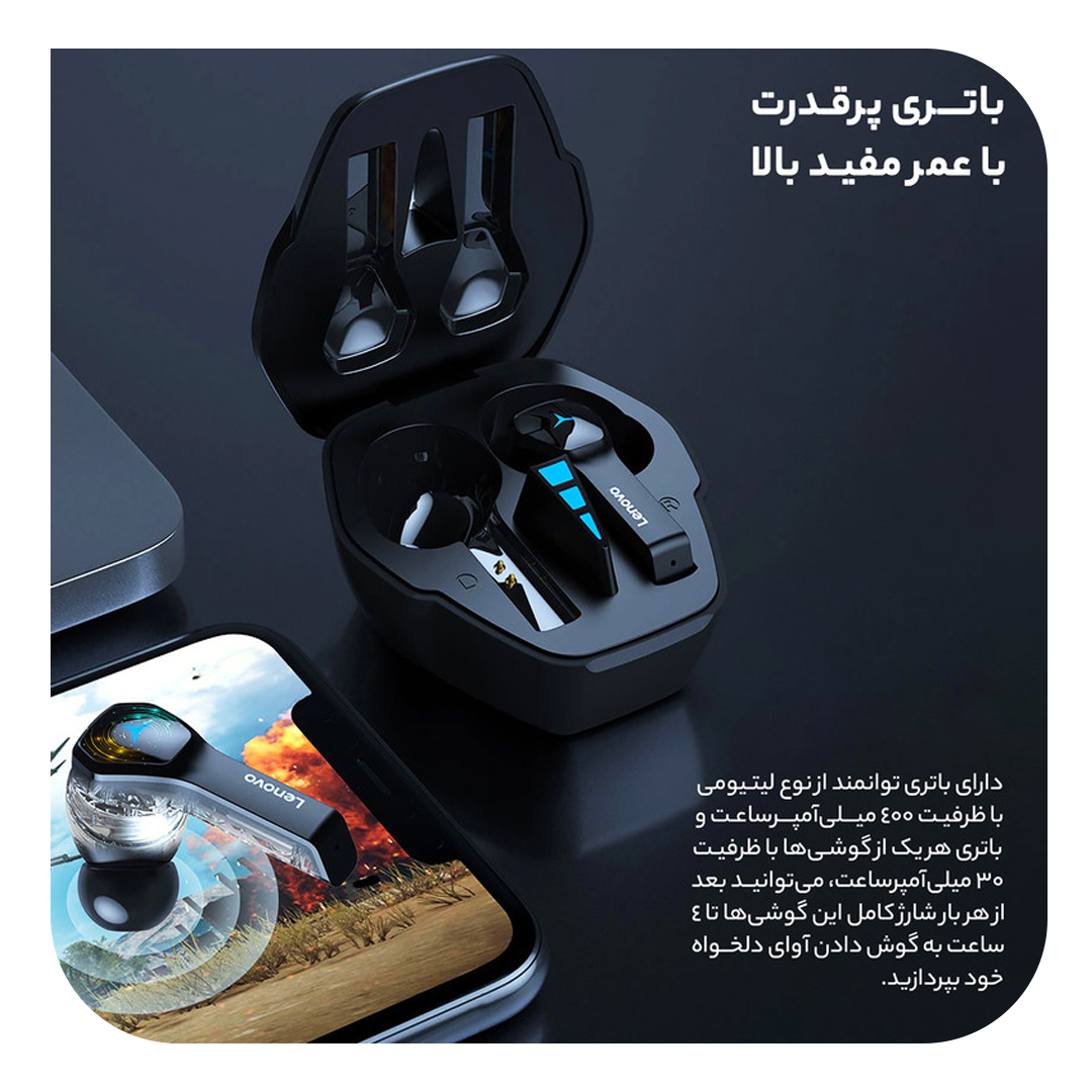 هندزفری بی سیم لنوو مدل MAH HQ08